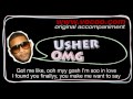 OMG - Usher  (Karaoke/original accompaniment / Instrumental / lyrics)