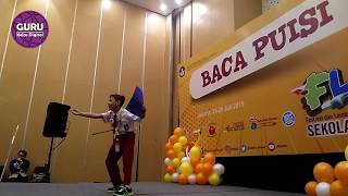 Download lagu Lomba Baca Puisi || Puisi 'Doa' Karya Chairil Anwar || FL2N 2019 mp3