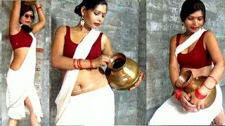 Saree Lover Pinki Tiwari gets a saree Photoshoot D