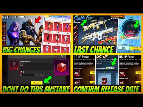 🔥OMG | Next Mythic Forge Outfit & Upgradable Gun | Next UC UP Event Release Date | BGMI 4.3 Update