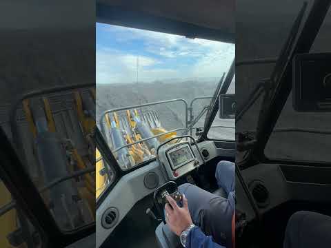 Inside the cab of Cat® 994 Wheel Loader