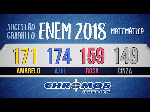 Gabarito ENEM 2018 CHROMOS - Prova Amarela: Questão 171 | Matemática