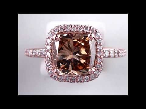 3.08 ctw Cushion Cut Diamond Engagement Ring - BigDiamondsUSA