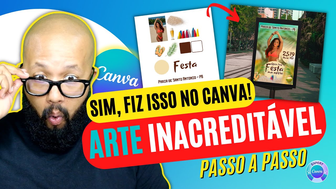 INACREDITÁVEL - COMO FAZER Arte FLYER profissional no CANVA MUITO FÁCIL!