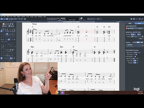 How To Read Ukulele TAB (timing demo video 1)