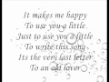 Last Letter - Katharine McPhee ( with Lyrics )