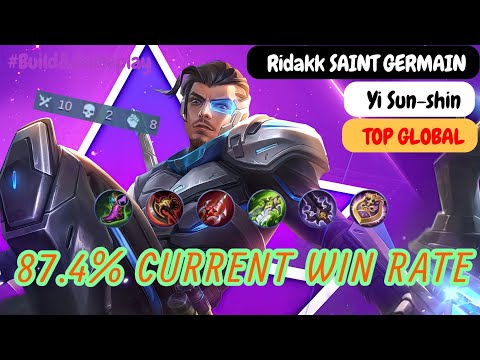 Yi Sun-shin 87.4% Current Win Rate  - Top Global Yi Sun-shin Ridakk SAINT GERMAIN Build and Gameplay
