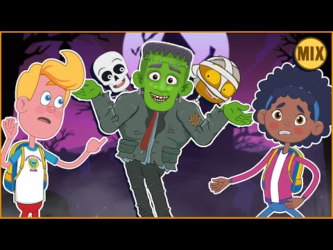 25-Minute Halloween Monster Hunt Mix for Kids | Werewolf, Skeleton, Mummy, Ghost & Frankenstein