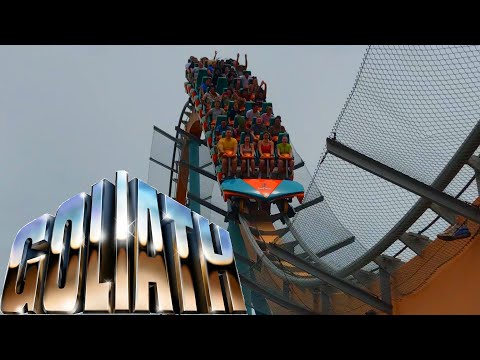 Off-ride footage of a Goliath train