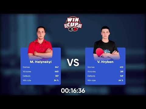 17:00 Yurii Shchepanskyi 1 - 3  Mykola Halynskyi West 3 WIN CUP 29.10.2022 | TABLE TENNIS WINCUP