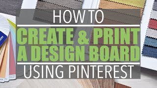 How to Print a Pinterest Board | Of Houses and Trees | Larissa Swayze