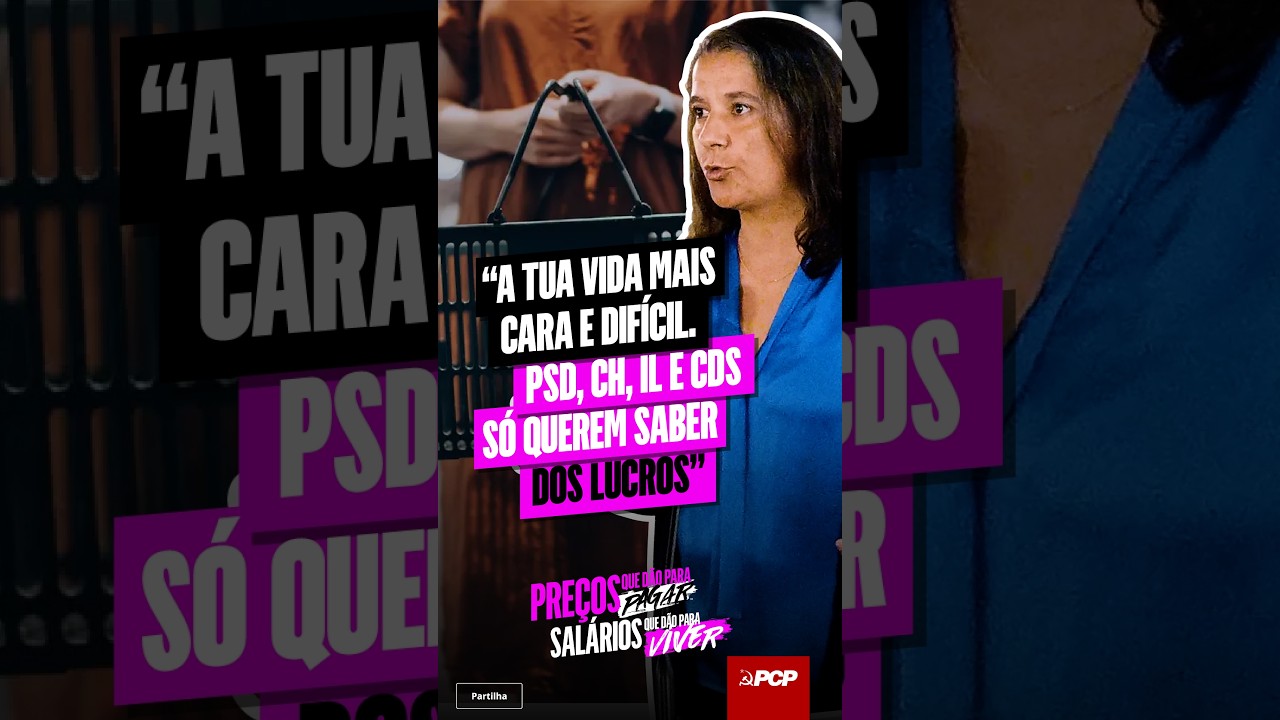 🚨 A tua vida mais cara e difícil. PSD, CH, IL e CDS só querem saber dos lucros
