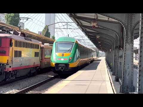 [4K] București Nord (Gara de Nord) to Brașov, train departure, Romania
