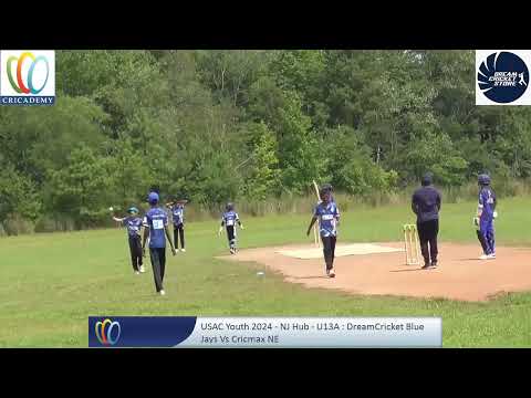 USAC Youth 2024 - NJ Hub - U13A : DreamCricket Blue Jays Vs Cricmax NE