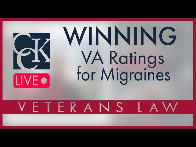 Winning VA Disability Rating for Migraines