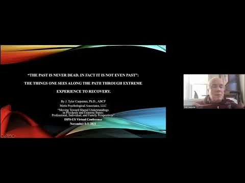 The Past is Never Dead. In Fact it is not Even Past -The Path Through Extreme Experience to Recovery