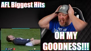 AMERICAN REACTS to AFL Biggest Hits and Bumps of ALL TIME!!!