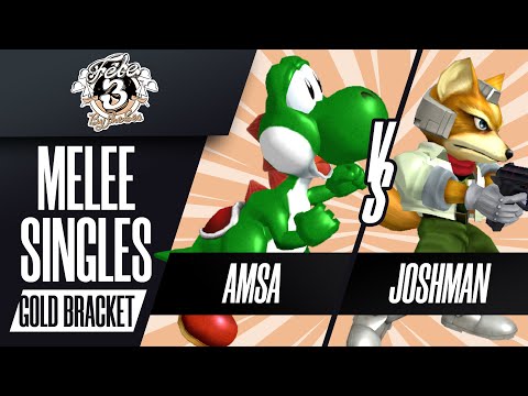 aMSa (Yoshi) vs Joshman (Fox) - Melee Singles Top 8 Qualifiers Winners Quarters - Fête 3: By the Se