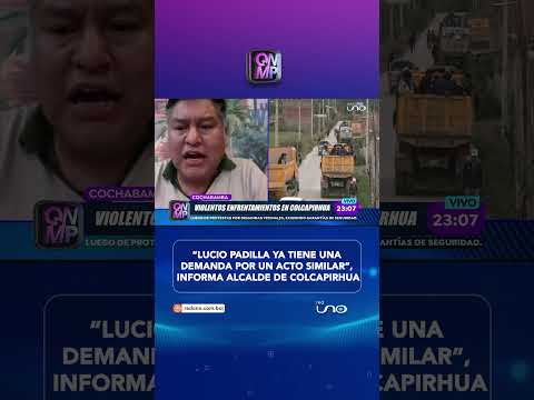 Alcalde informa sobre los sucesos de Colcapirhua