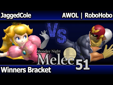 MNM 51 Melee - JaggedCole (Peach) vs AWOL | RoboHobo (C Falcon) - Winners Bracket