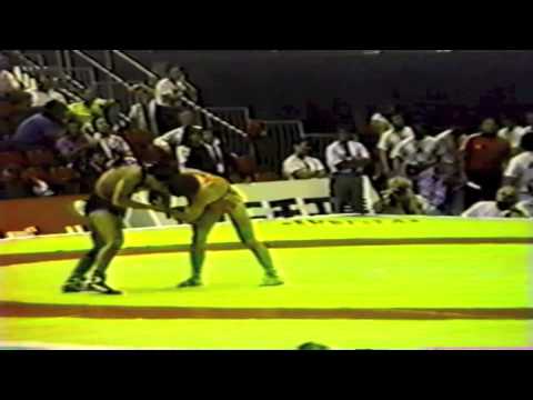 1990 Senior World Championships: 62 kg Rosen Vasilev (BUL) vs. Taghi Akbarnejad (IRI)