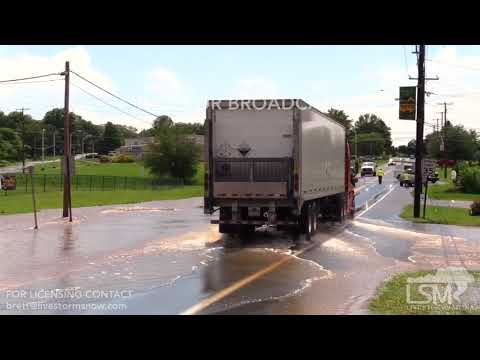 06-20-19 Topton,PA Flash Flooding Closes Main Road