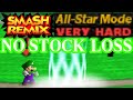 Smash Remix All Star Mode Gameplay With Luigi VERY HARD No Stock Loss