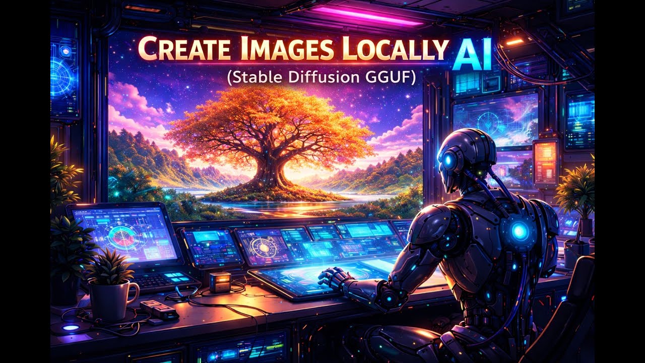 Create Images Locally with AI (Stable Diffusion GGUF) on Linux!