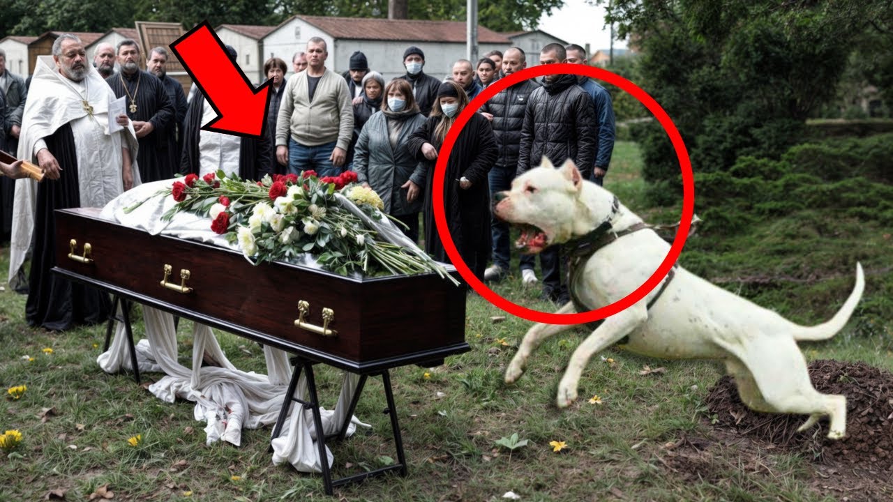 😱PERRO LADRA SIN PARAR EN FUNERAL Y CUANDO UN HOMBRE PREGUNTA POR QUÉ, SACERDOTE SE PONE NERVIOSO...