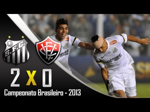 Os gols do Santos contra o Vitória - Santos  2X0 Vitória - Campeonato Brasileiro 2013