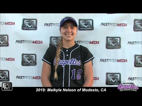 2019 Maikyla Nelson Pitcher and First Base Softball Skills Video - 18 Gold Ca Grapettes