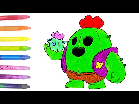 Как нарисовать Спайка из бравл старс