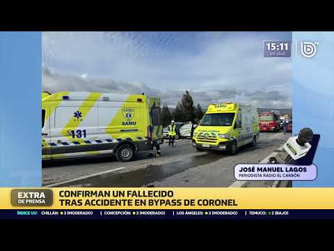 Funcionaria del SAMU muere en colisión múltiple que incluyó a ambulancia en Ruta 160 en Coronel