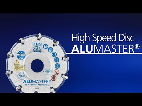 High-performance milling disc ALUMASTER F dia. 115 mm for angle grinders work on aluminium HICOAT Youtube