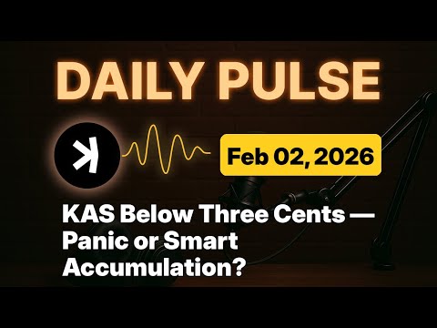Kaspa Daily (Feb 2) - KAS Below Three Cents — Panic or Smart Accumulation?