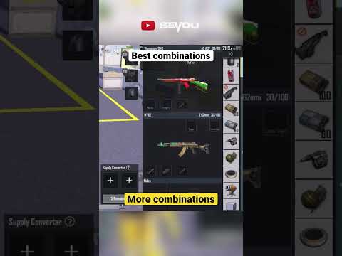 Free flare gun - Best combinations 😍 #pubgm #pubgmobile #sevou #bgmi #levinho