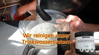 Wir reinigen unser Frischwassertank mit Chlordioxid Tabletten von Blue Lake Travel #Vlog24/24