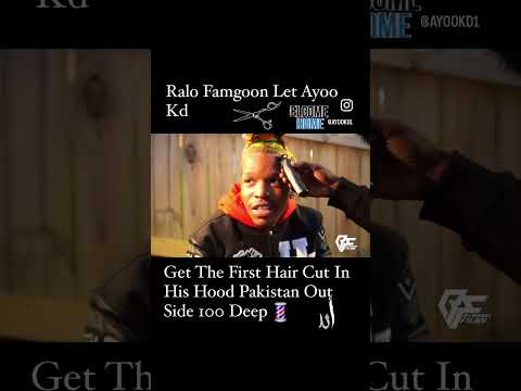 AYOO KD GETS HIS HAIR CUT IN RALO FAM GOON HOOD #trending #shorts #ralo