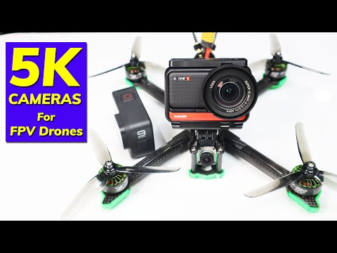 5K FPV Drone Camera - Insta360 One R vs GoPro Hero 9 - Comparison