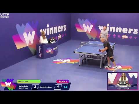 Winners League 29.09.21 Kolomiiets Volodymyr - Rudenko Ivan 15-00