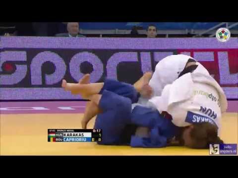 Judo 2014 Grand Prix Budapest: Karakas (HUN) - Caprioriu (ROU) [-57kg] bronze