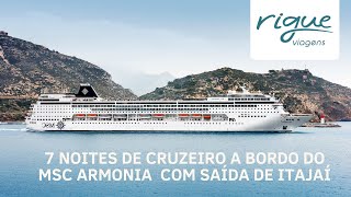 MSC Armonia - cruzeiro saindo de Itajaí de dezembro de 2022 à março 2023