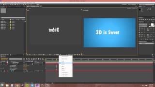 After Effects CS6 Tutorial - 49 - Setting up a 3D Scene Part 2