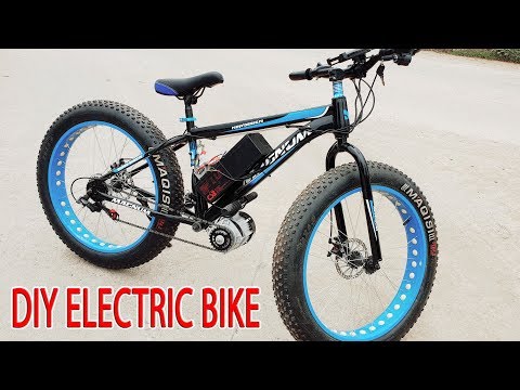DIY Electric Bike 40km/h Using 350W Reducer Brushless Motor