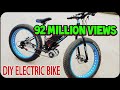 DIY 40km H Electric Bike Build Using 350W Brushless Reducer Motor