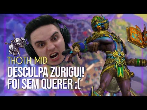 DESCULPA ZURIGUI! FOI SEM QUEREEER | THOTH MID (Ranked Conquista Smite Brasil) ft. Zurigui