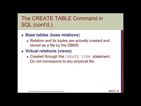 DataBase chapter 6  SQL Statment part 1