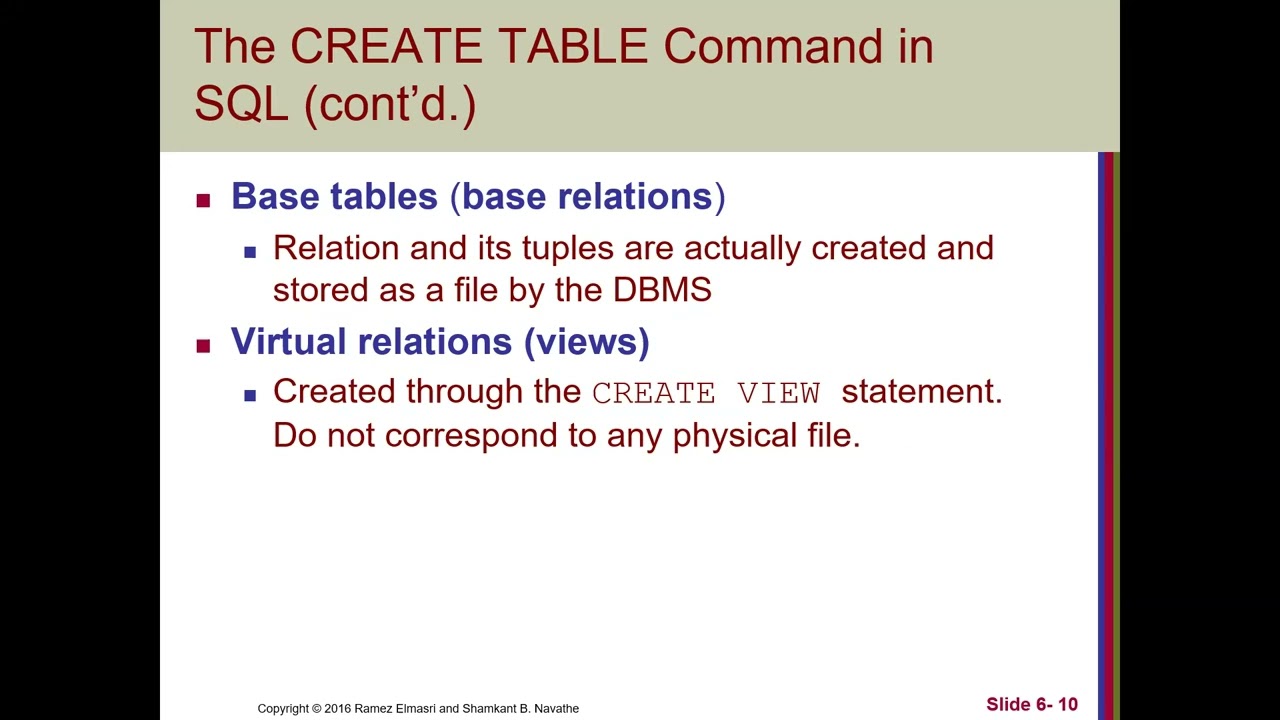 DataBase chapter 6  SQL Statment part 1