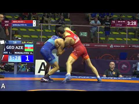 1/8 GR - 63 kg: L. ABULADZE (GEO) v. K. MIRZALIYEV (AZE)