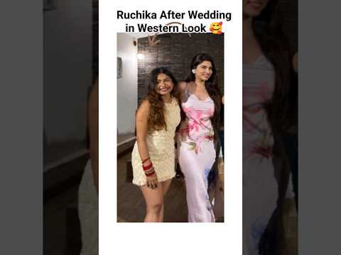Ruchika New Western Look After wedding#ruchikarathore #triggeredinsaan #shortsfeed #shorts #wedding